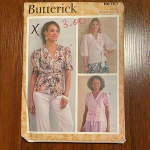2/$15 Butterick Sewing Pattern B6767 6-14